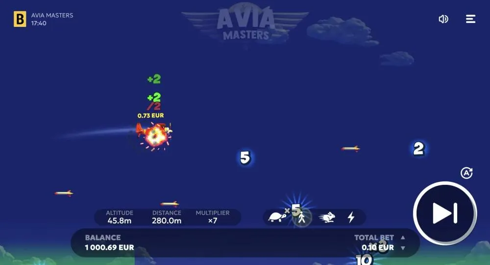 Wie spielt man das Spiel Aviamasters BGaming?